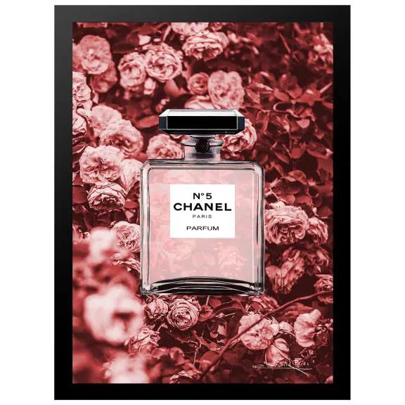 Fairchild Paris Chanel No5 Perfume Bottle - 14" x 18" Framed Print
