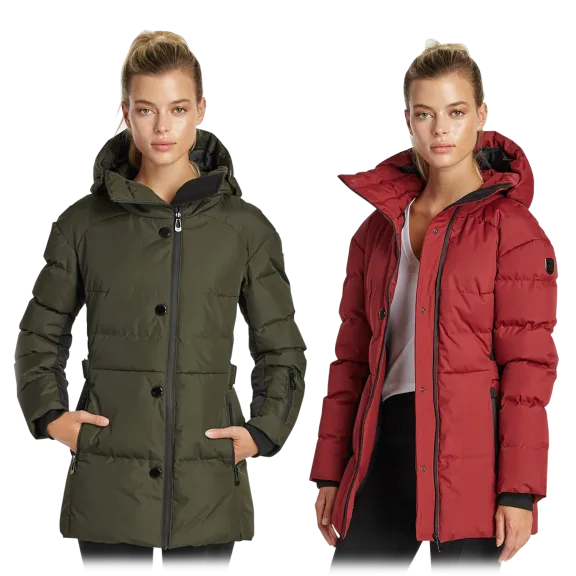 Noize Juliette Mid Length Insulated Jacket with Hood
