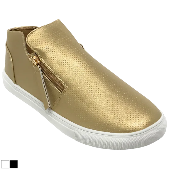Forever Young Women's Fashion Zipp Up Sneakers