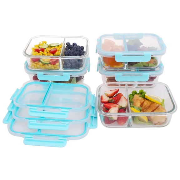 Genicook 10 Piece Rectangle Set with Dividers