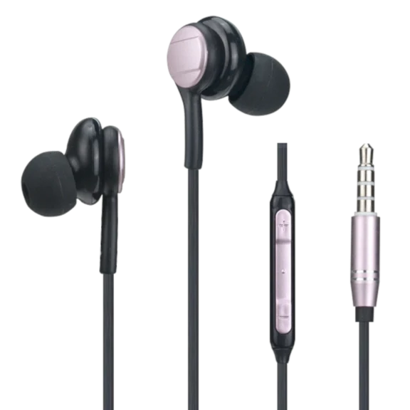 Gabba Goods Premium Metallix In-Ear Stereo Earbuds with Volume Control & Mic