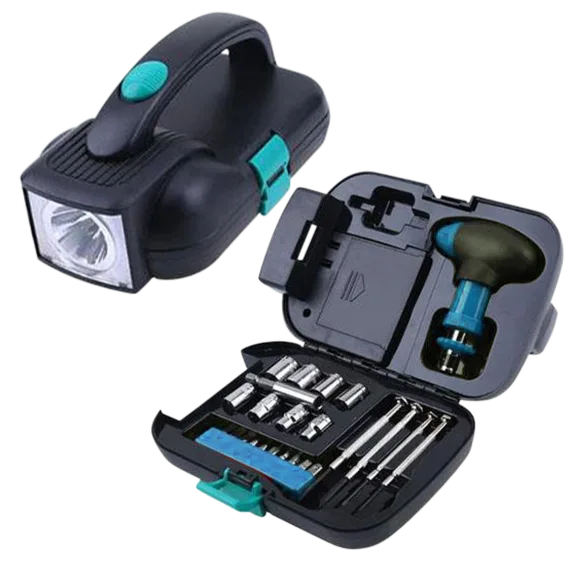 25-Piece Flashlight Toolbox Set