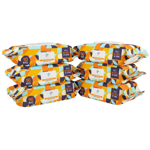 6-Pack: Alta + Antibacterial 90ct. Wipes (540 Wipes) in Resealable Packages