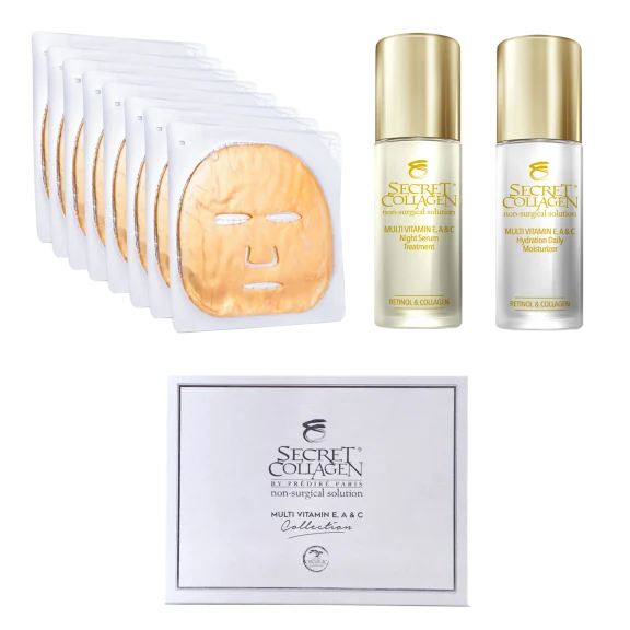 Secret Collagen Multi-Vitamin E, A, & C Daily Replenish Routine