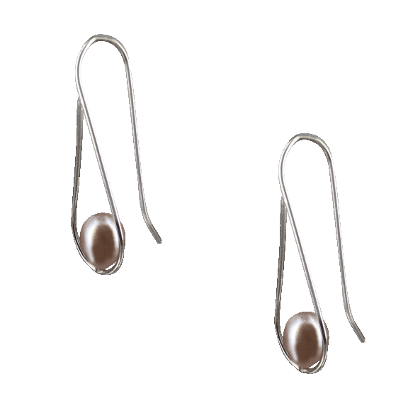 Pacific Pearl Swing Time 925 Sterling Pearl Earrings