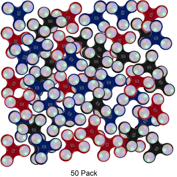 20-Pack or 50-Pack: LED Fidget Spinners