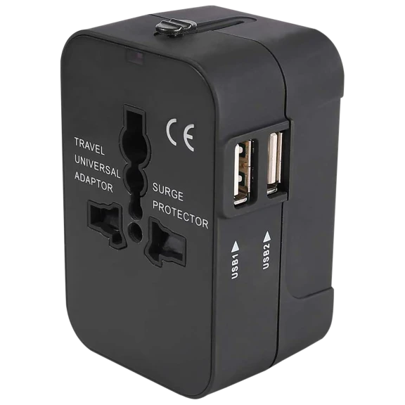 3P Experts Universal Travel Adapter with USB
