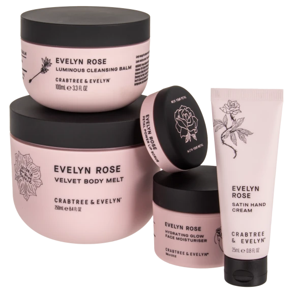 Crabtree & Evelyn 5-Piece Evelyn Rose Skin Care Set