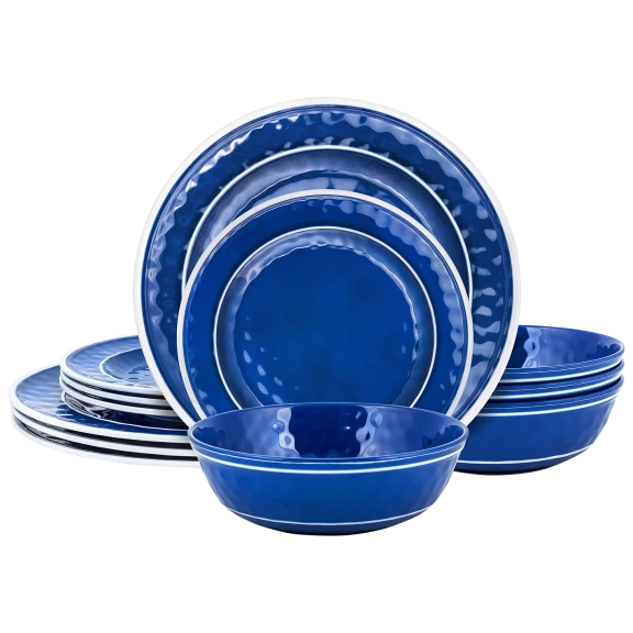 Craft & Kin 12-Piece Melamine Dinnerware Set