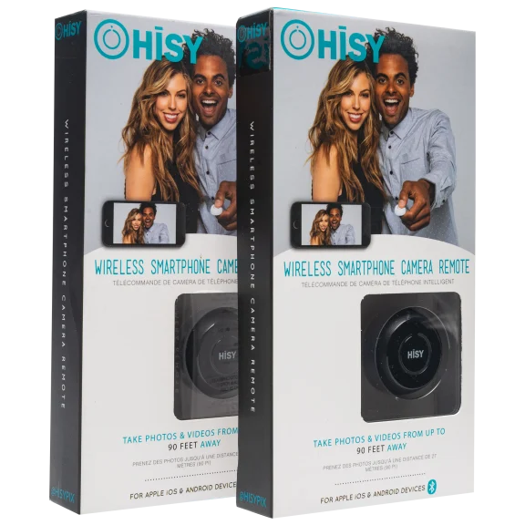 2-Pack: HISY Bluetooth Smartphone Camera Remote