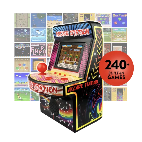 Mini 16-bit Retro Arcade Machine with 250 Preloaded Classic Games
