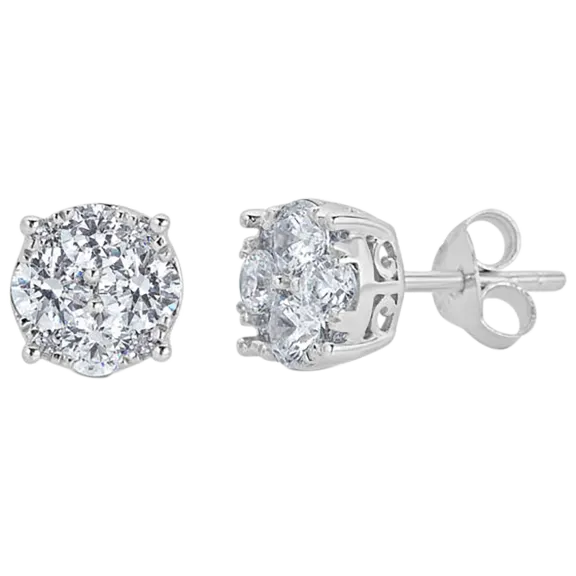 Fifth and Fine 3/4 Carat Natural Diamond Stud Earrings