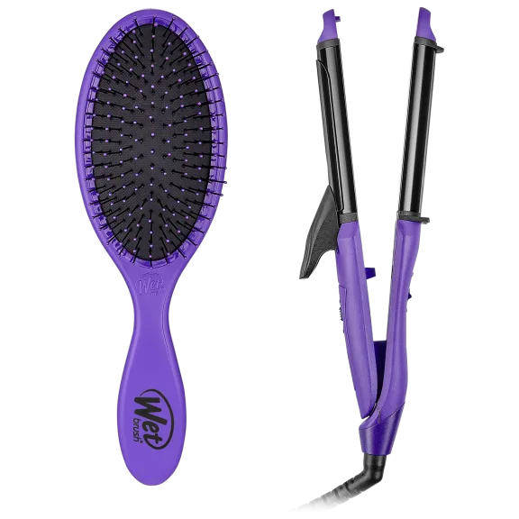 Wet Brush Original Detangler & 2-in-1 Styling Iron Set