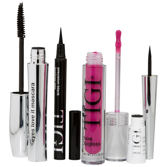 TIGI 4-Piece "Eyes and Lips" Essentials Makeup Bundle