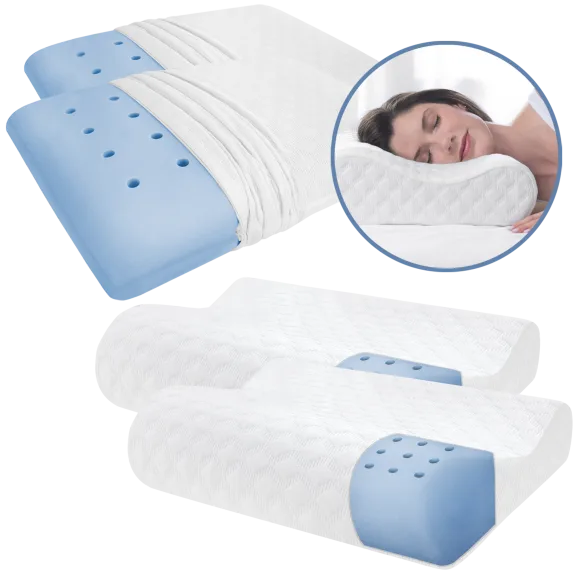 2-Pack: Memory Foam Pillows with iCOOL Technology