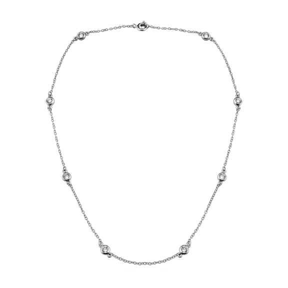 Dainty Rhodium Plated Necklace