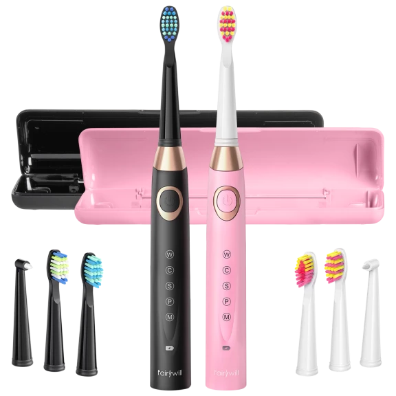 Fairywill D8 Dual Pack Toothbrush Set