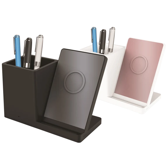 Gabba Goods Desktop Wireless Charging Stand & Pen Organizer