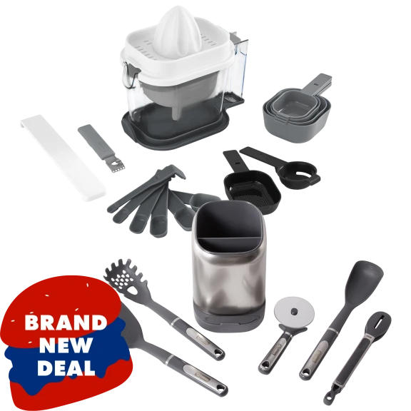 Dash SmartStore Kitchen Utensils and Measuring Essentials Set