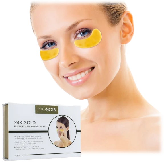 ProNoir Luxurious 24K Gold Under Eye Masks with 24 Treatments