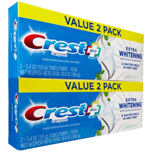 4-Pack: Crest Complete Extra Whitening Toothpaste Clean in Mint