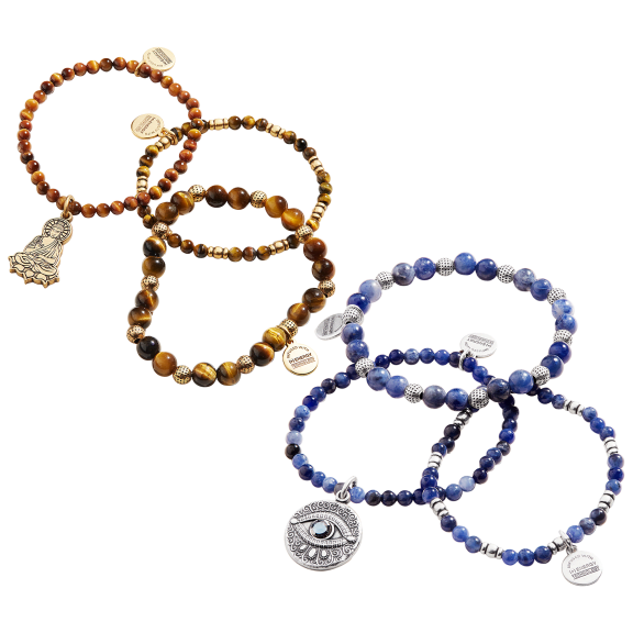 Alex and Ani Beaded Stretch Bracelets
