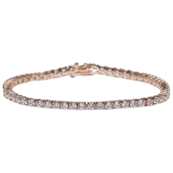 Kenneth Jay Lane 7 CT TW CZ Classic Tennis Bracelet