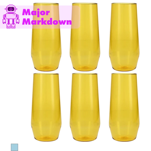 6-Pack: Fortessa Shatter-Resistant Iced Tea Glasses