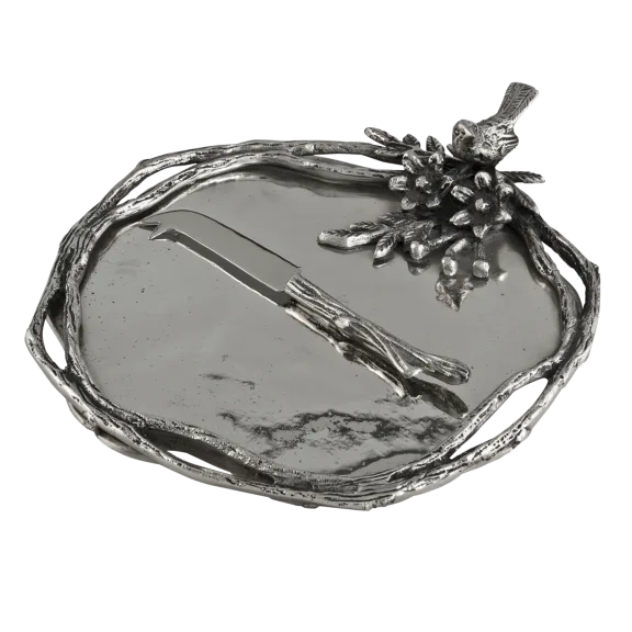 Star Home Designs Birds & Branches Cheeseboard with Knife