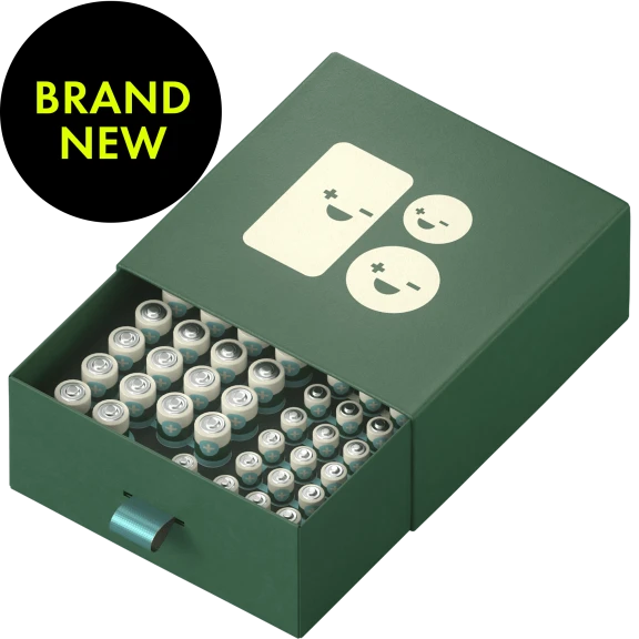 46-Piece Better Battery Co. Alkaline Battery Variety Pack