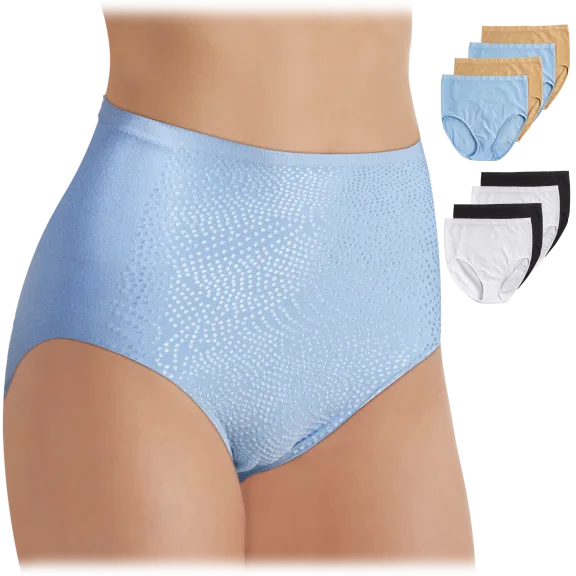 4-Pack: Rhonda Shear Jacquard Dot Briefs
