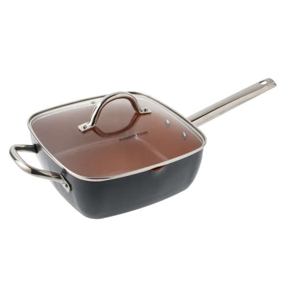 Copper Cook 2-Piece Nonstick Square Pan Set