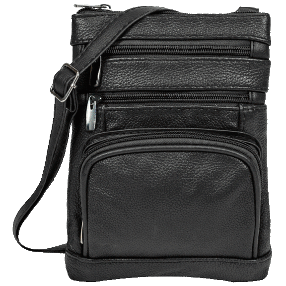 Maze Plus Size Genuine Leather Crossbody Bag