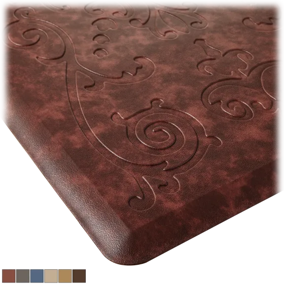 J&V Textiles Medallion Embossed Anti-Fatigue Mat