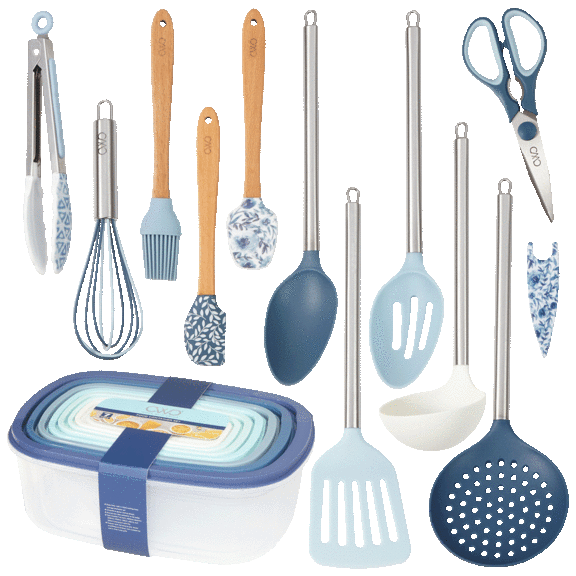 Cook with Color 18-Piece Kitchen Essentials Set