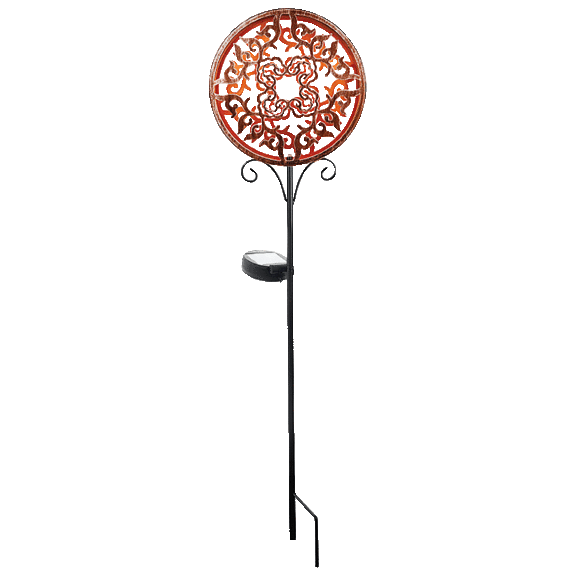 Touch of Eco Copper Shadow Stake Solar Powered LED Metal Stake Light