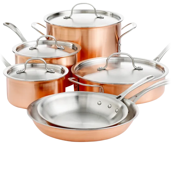 Calphalon T10 Tri-Ply Copper 10 Piece Cookware Set