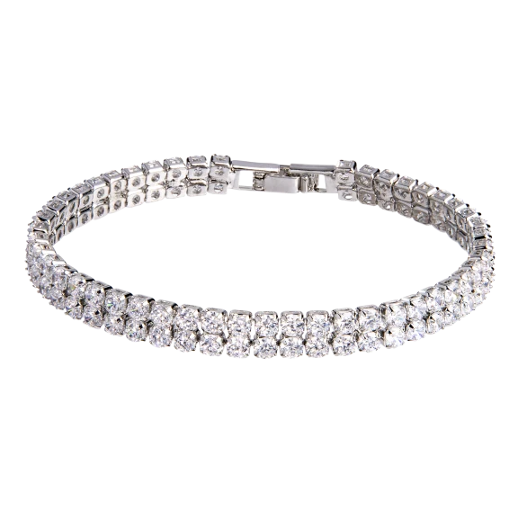 Hollywood Sensation Two-Row Tennis Bracelet