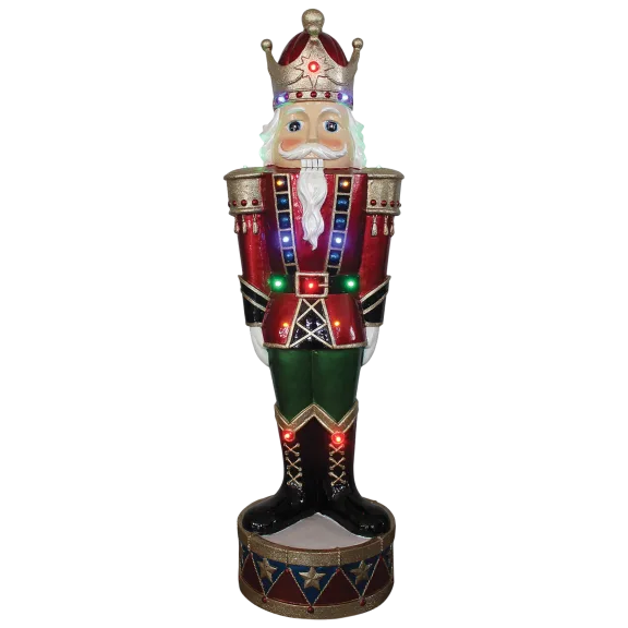 Santa's Workshop 35.5" Lighted Fiberglass Nutcracker King