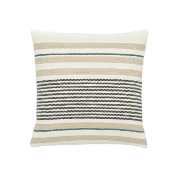 Threaded Stream/Striped Cotton Pillow Cover (20"x20")