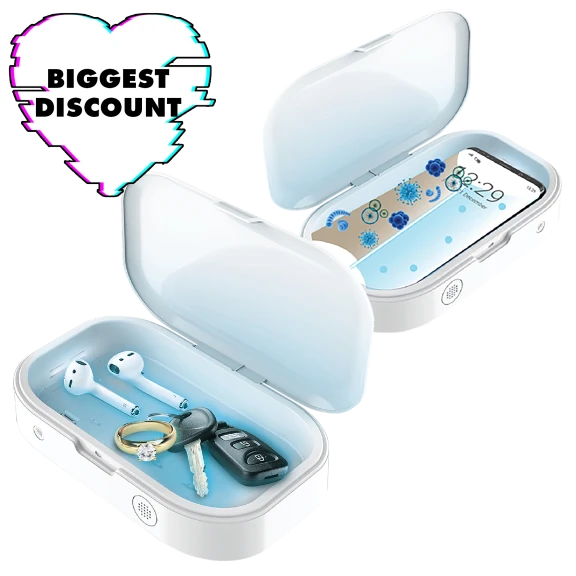 2-Pack: Gabba Goods Phone & Accessory UV Light Sanitizer Boxes with Aromatherapy