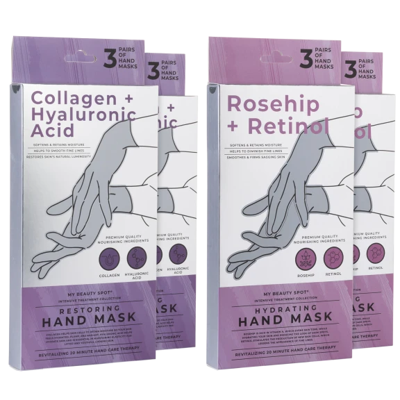 6-Pack: My Beauty Spot Hand Masks (Restoring Collagen or Hydrating Retinol)