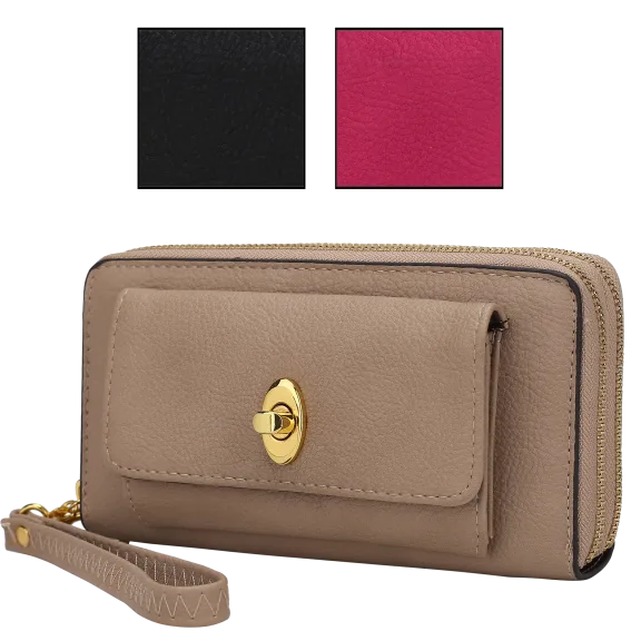 MKF Collection Alia Accordion Zip Around Wallet by Mia K