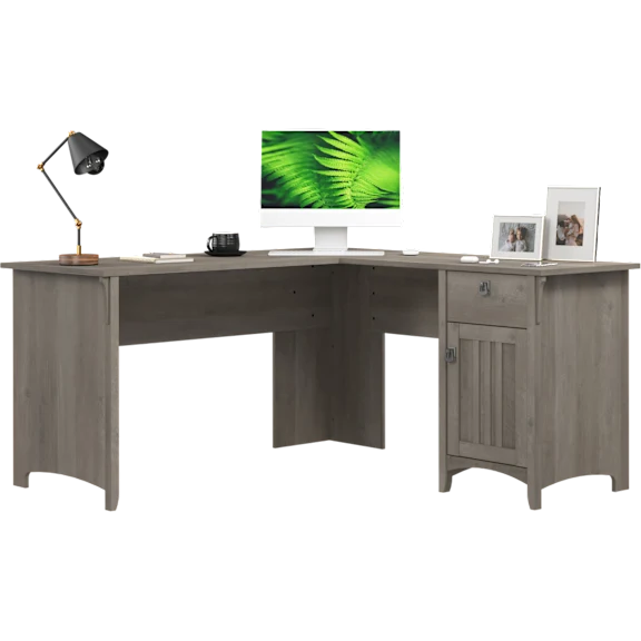 Salinas 60W L Shaped Desk with Storage