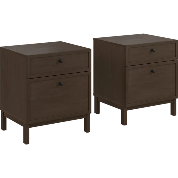 2-Pack: Bush Home Avery Nightstand with Drawers