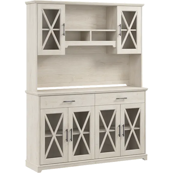 Lennox 60W Farmhouse Sideboard Buffet Cabinet with Hutch