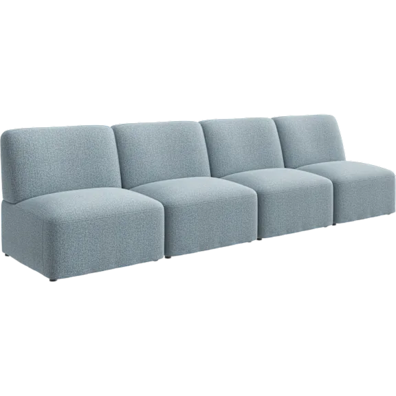 Assemble Modular 4 Seater Sectional Lounge Sofa