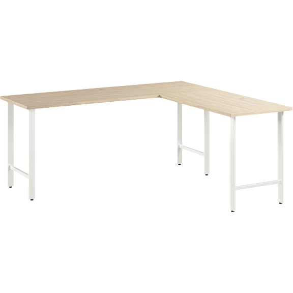 Hustle 72W x 24D L Shaped Computer Desk with Metal Legs