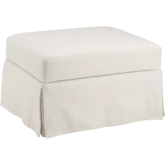 Bush Home Harper Storage Ottoman with Tray and Slipcover