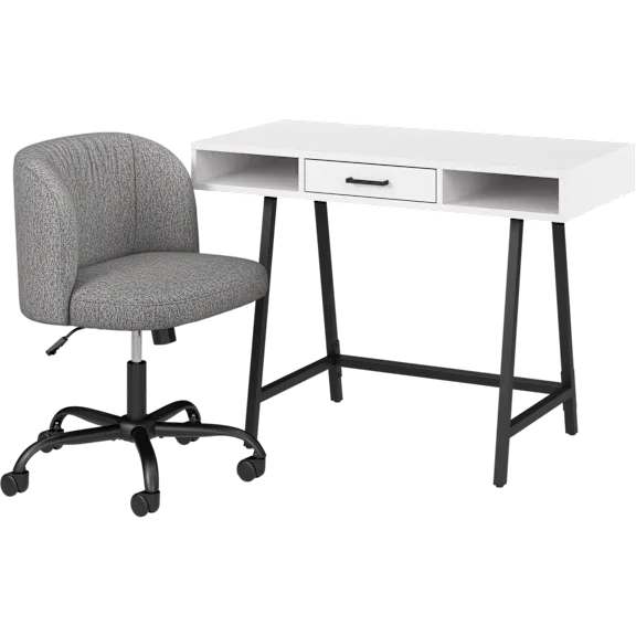 Steele 40W Small Writing Desk with Pembroke Chair